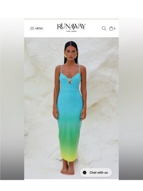 runaway the label elsa maxi dress ELSA STRAPLESS SCARF MAXI DRESS - OLIVE